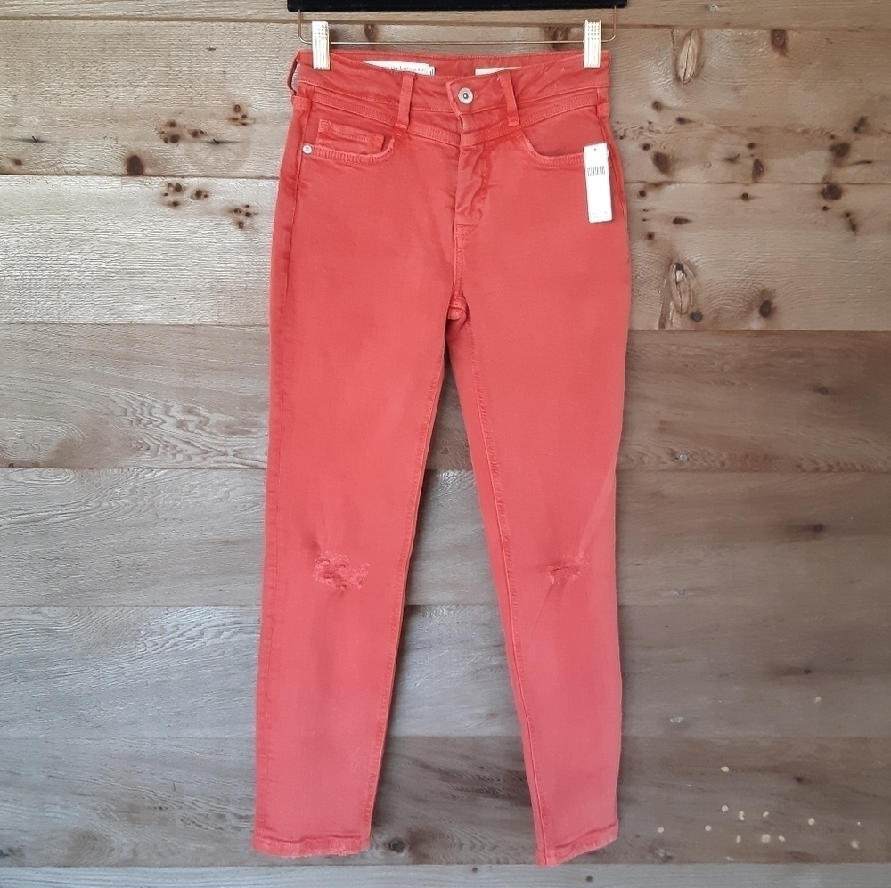 Pilcro and the Letterpress Red Hi Rise Jeans 25